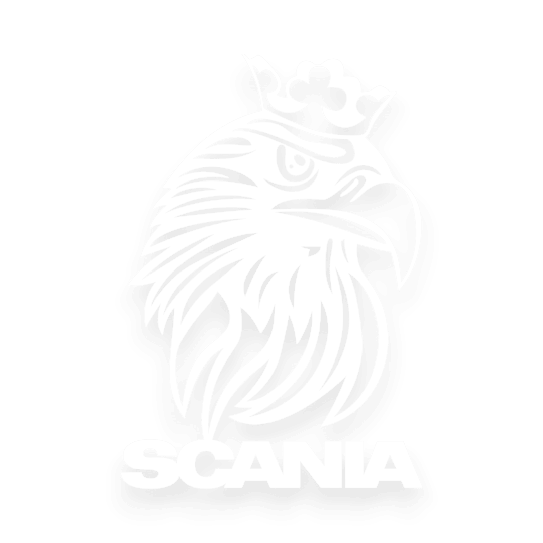 Sticker scania griff krone - 010 Hvid - KJoF - 100mm x 143mm - Nej tak