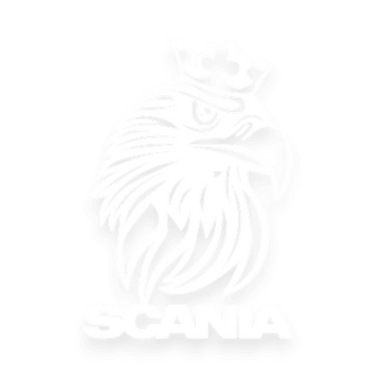 Sticker scania griff krone - 010 Hvid - KJoF - 100mm x 143mm - Nej tak
