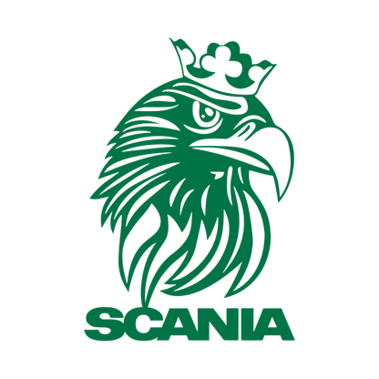 Sticker scania griff krone - 061 Grøn - KJoF - 100mm x 143mm - Nej tak