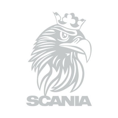 Sticker scania griff krone - 072 Lysegrå - KJoF - 100mm x 143mm - Nej tak
