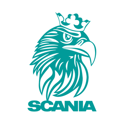 Sticker scania griff krone - 061 Grøn - KJoF - 100mm x 143mm - Nej tak