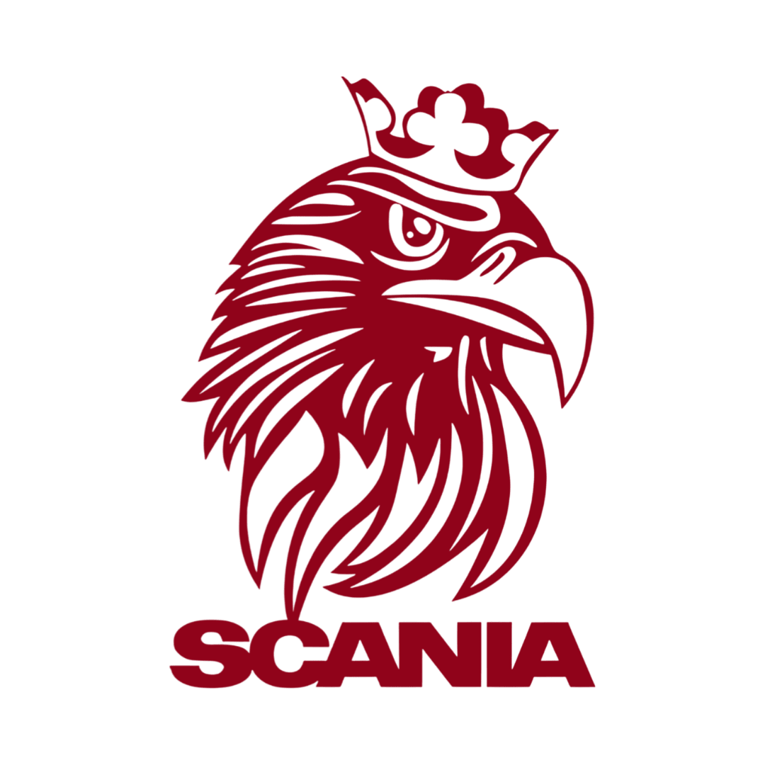 Sticker scania griff krone - 030 Mørkerød - KJoF - 100mm x 143mm - Nej tak