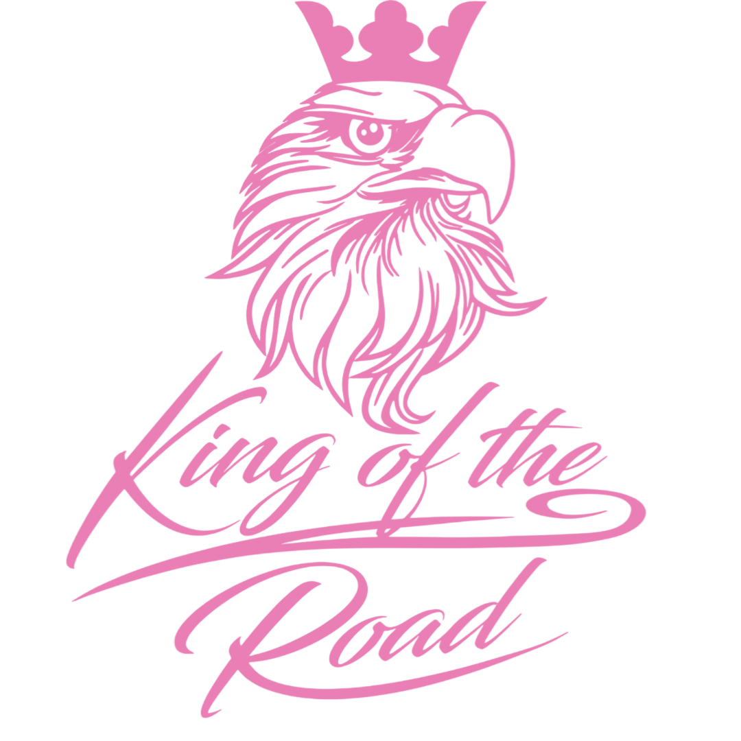 Sticker scania king of the road - 045 Lyserød - KJoF - 100mm x 123mm - Nej tak
