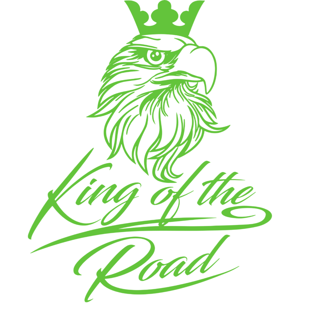 Sticker scania king of the road - 063 Lime grøn - KJoF - 100mm x 123mm - Nej tak