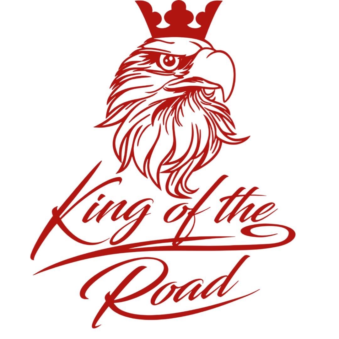 Sticker scania king of the road - 031 Rød - KJoF - 100mm x 123mm - Nej tak