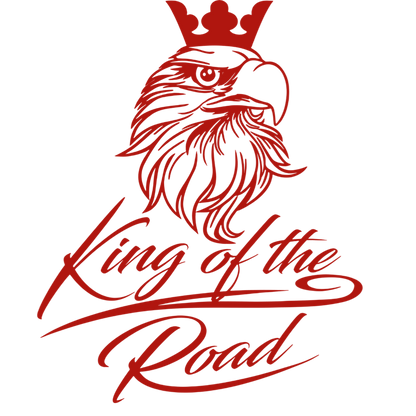 Sticker scania king of the road - 031 Rød - KJoF - 100mm x 123mm - Nej tak
