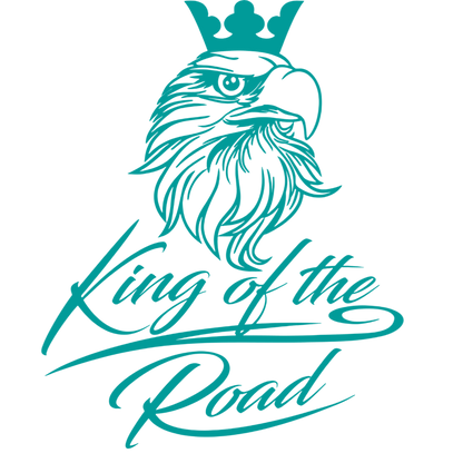 Sticker scania king of the road - 061 Grøn - KJoF - 100mm x 123mm - Nej tak