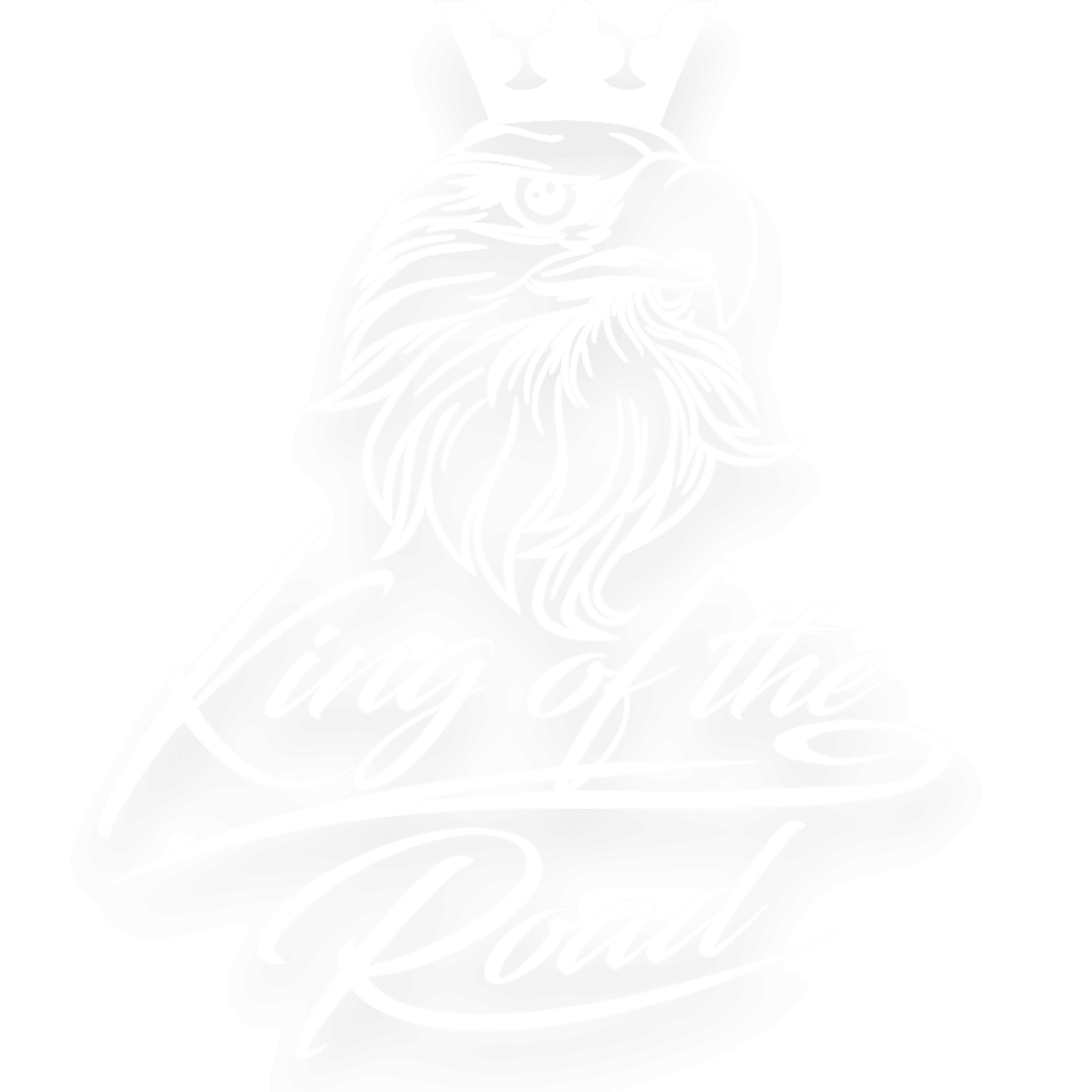 Sticker scania king of the road - 010 Hvid - KJoF - 100mm x 123mm - Nej tak