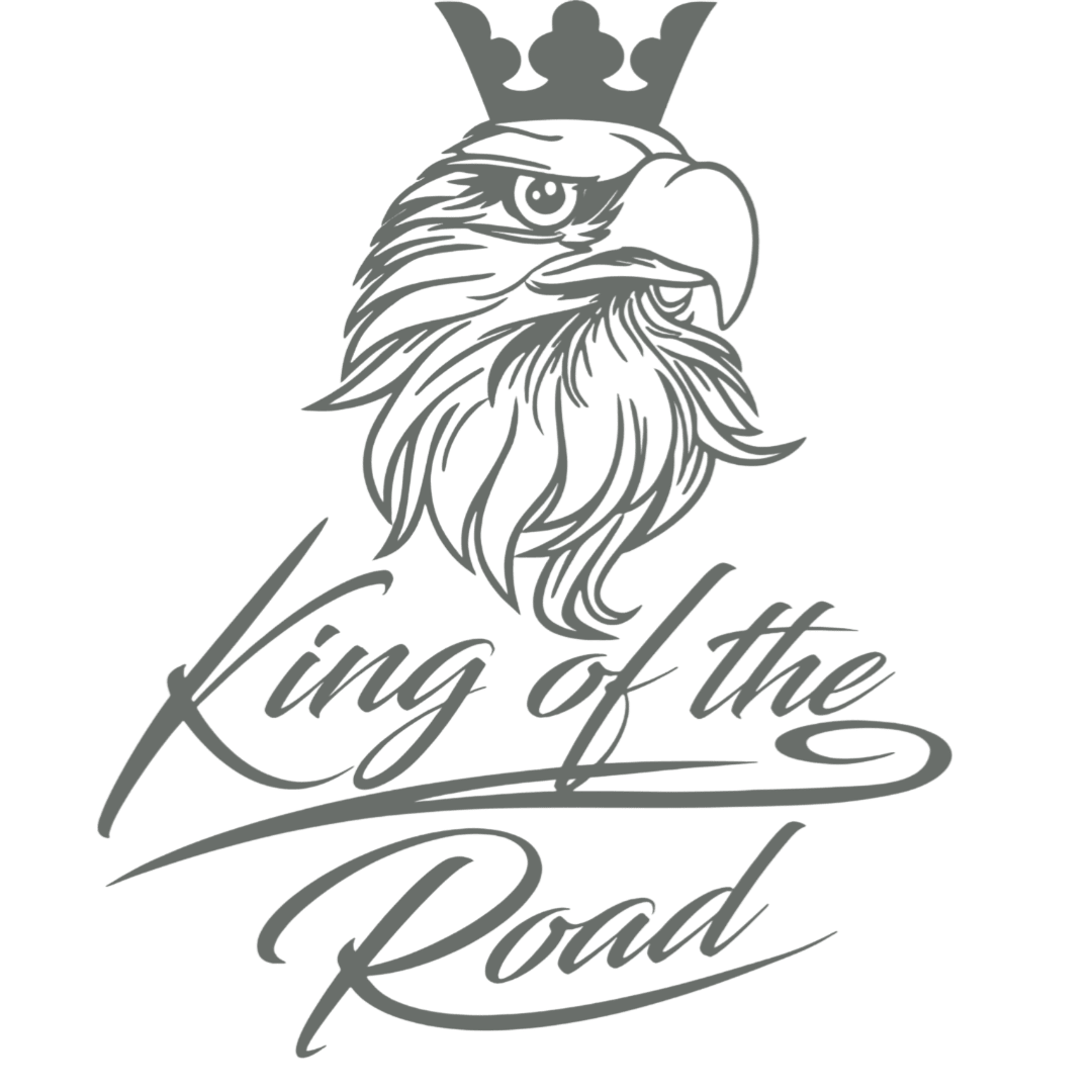 Sticker scania king of the road - 071 Grå - KJoF - 100mm x 123mm - Nej tak