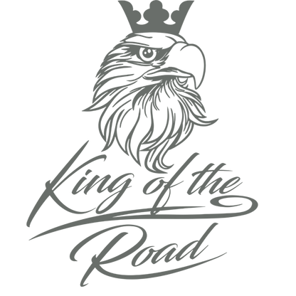 Sticker scania king of the road - 071 Grå - KJoF - 100mm x 123mm - Nej tak