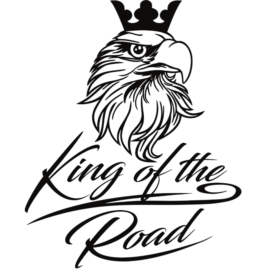 Sticker scania king of the road - 010 Hvid - KJoF - 100mm x 123mm - Nej tak