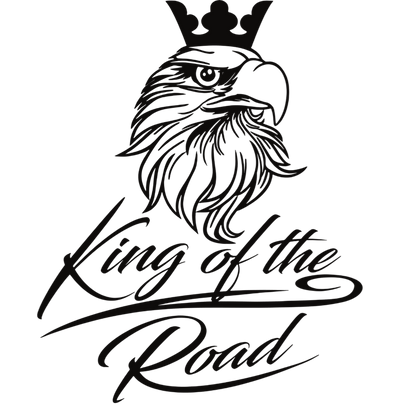 Sticker scania king of the road - 010 Hvid - KJoF - 100mm x 123mm - Nej tak