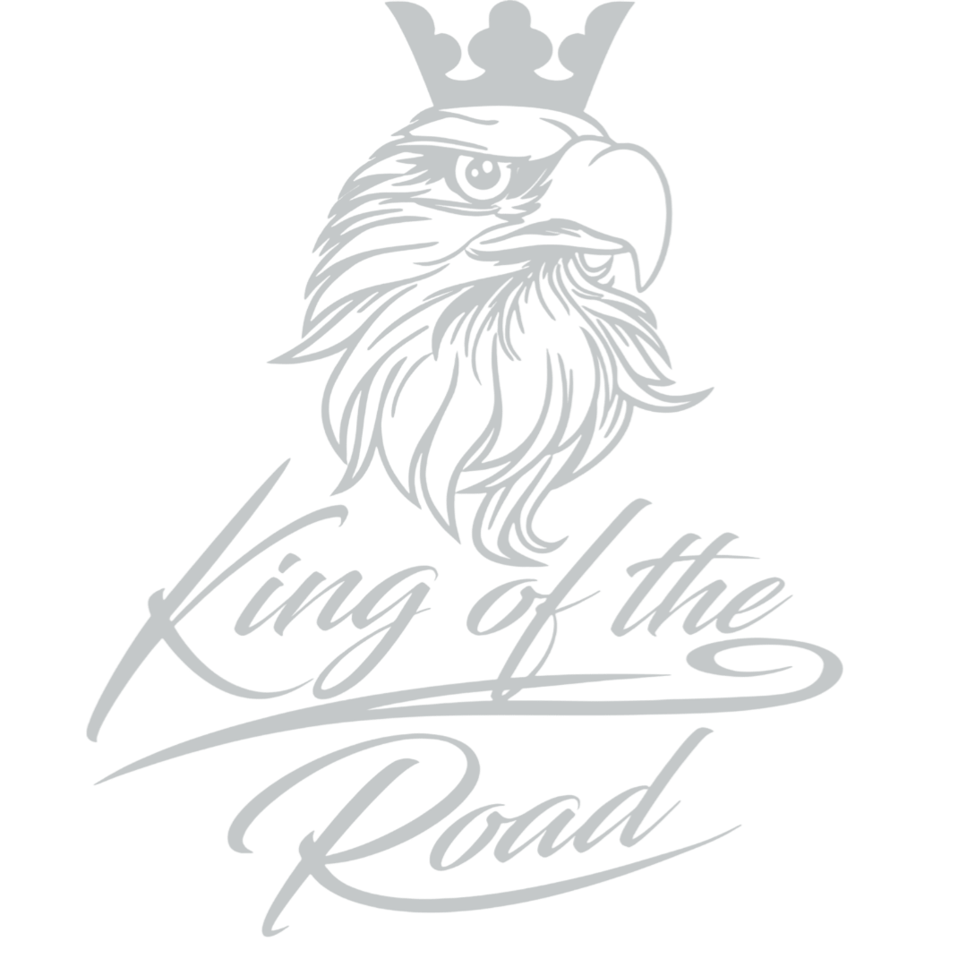 Sticker scania king of the road - 072 Lysegrå - KJoF - 100mm x 123mm - Nej tak