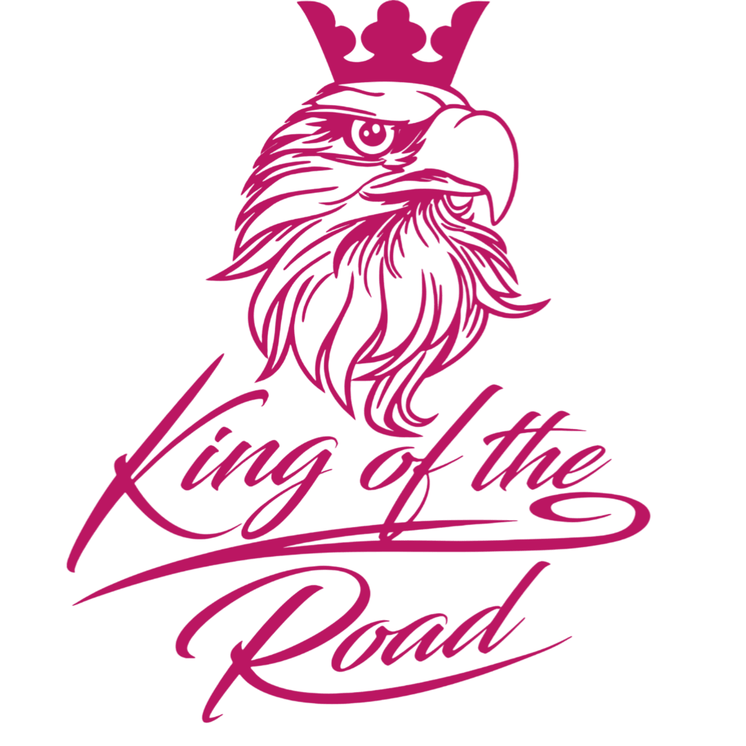 Sticker scania king of the road - 041 Pink - KJoF - 100mm x 123mm - Nej tak