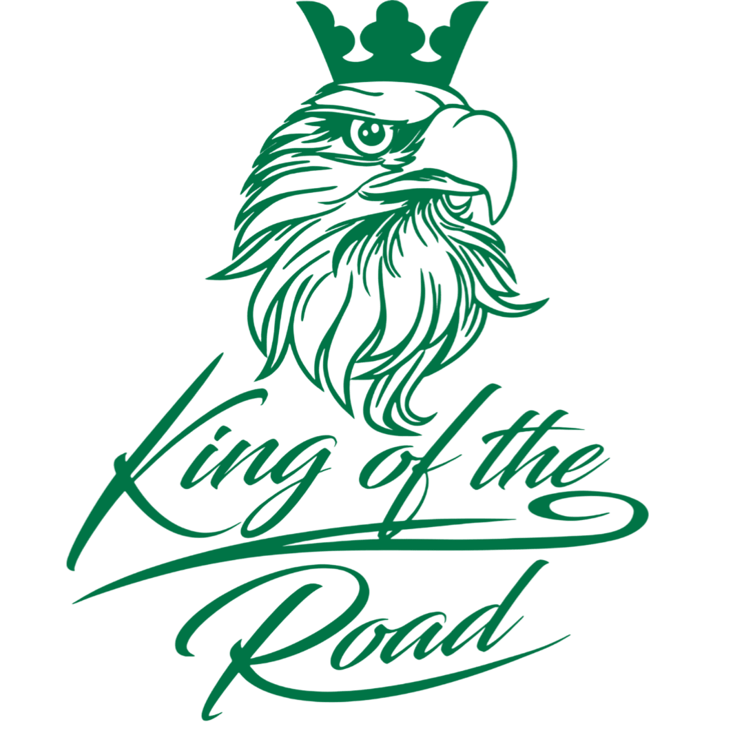Sticker scania king of the road - 061 Grøn - KJoF - 100mm x 123mm - Nej tak