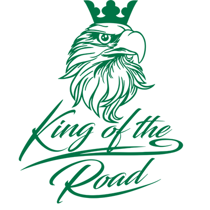 Sticker scania king of the road - 061 Grøn - KJoF - 100mm x 123mm - Nej tak