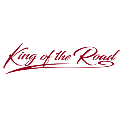 Sticker scania king road - 030 Mørkerød - KJoF - 100mm x 27mm - Nej tak