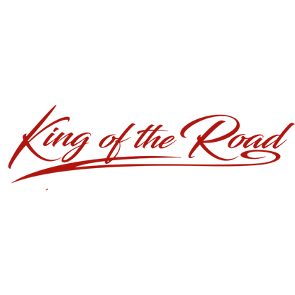Sticker scania king road - 031 Rød - KJoF - 100mm x 27mm - Nej tak