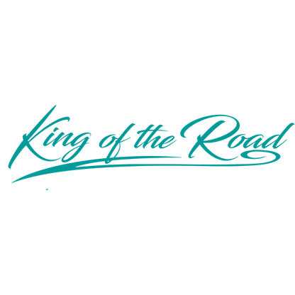 Sticker scania king road - 010 Hvid - KJoF - 100mm x 27mm - Nej tak