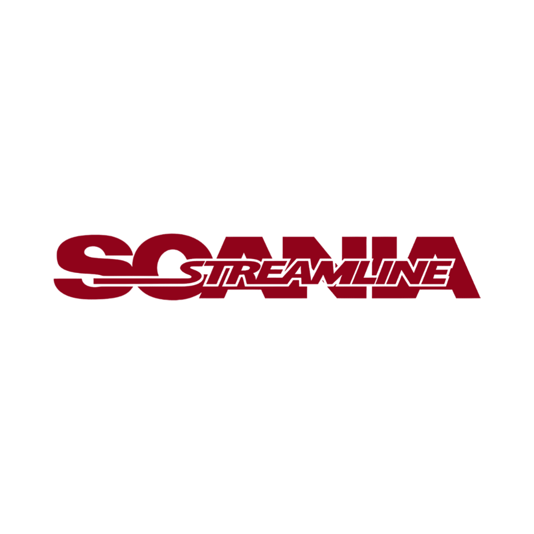 Sticker scania streamline - 030 Mørkerød - KJoF - 100mm x 15mm - Nej tak