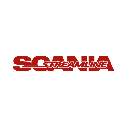Sticker scania streamline - 031 Rød - KJoF - 100mm x 15mm - Nej tak