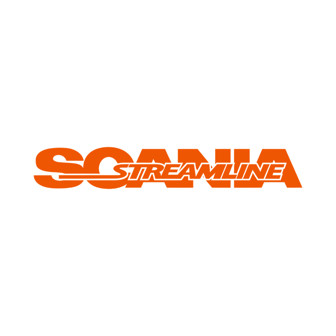 Sticker scania streamline - 034 Orange - KJoF - 100mm x 15mm - Nej tak