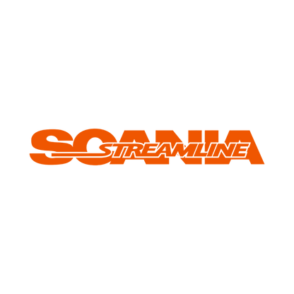 Sticker scania streamline - 034 Orange - KJoF - 100mm x 15mm - Nej tak