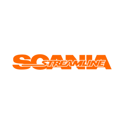 Sticker scania streamline - 035 Lys orange - KJoF - 100mm x 15mm - Nej tak