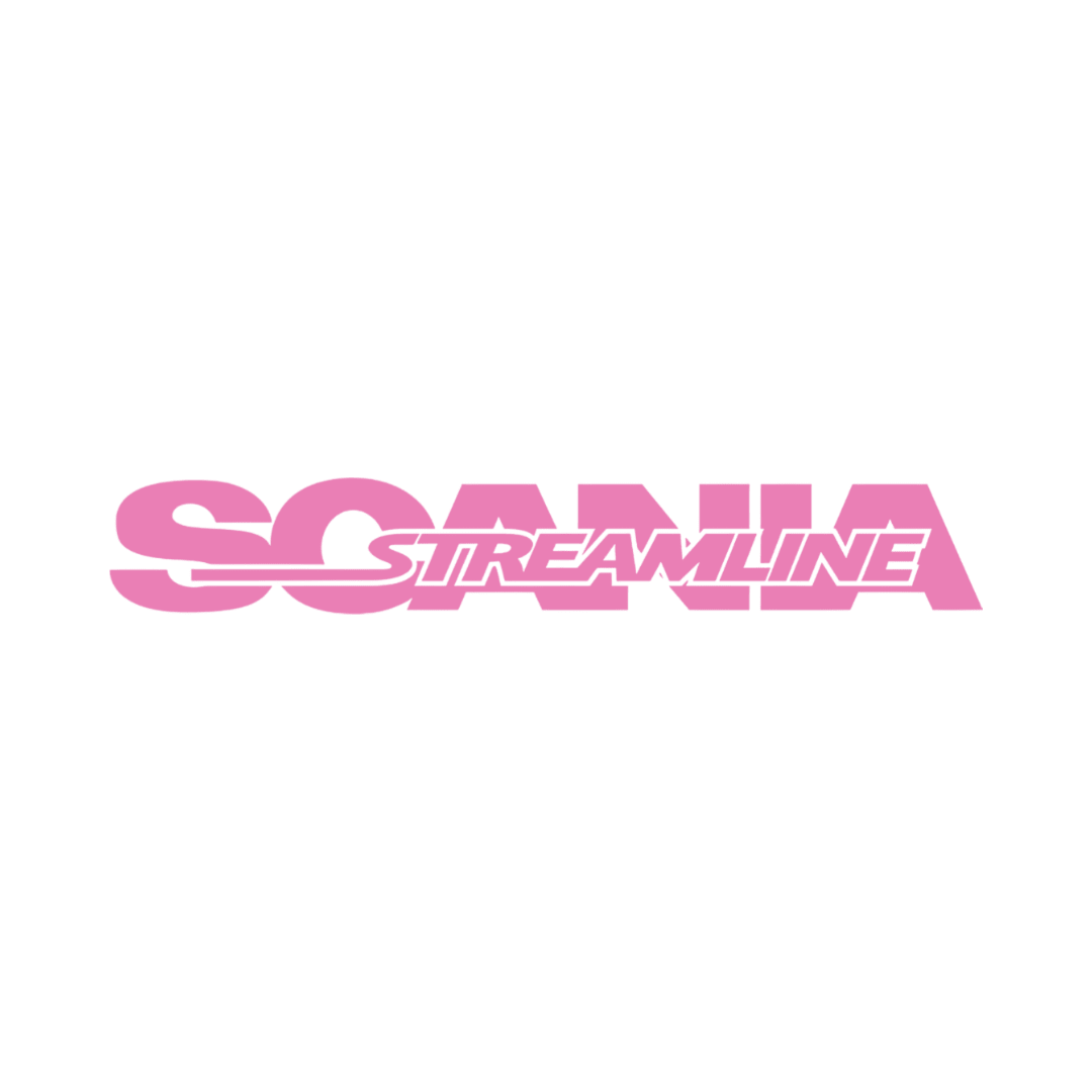 Sticker scania streamline - 045 Lyserød - KJoF - 100mm x 15mm - Nej tak