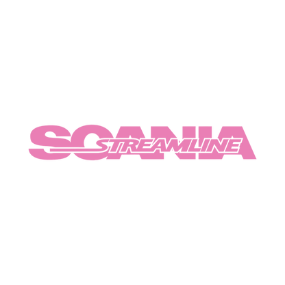Sticker scania streamline - 045 Lyserød - KJoF - 100mm x 15mm - Nej tak