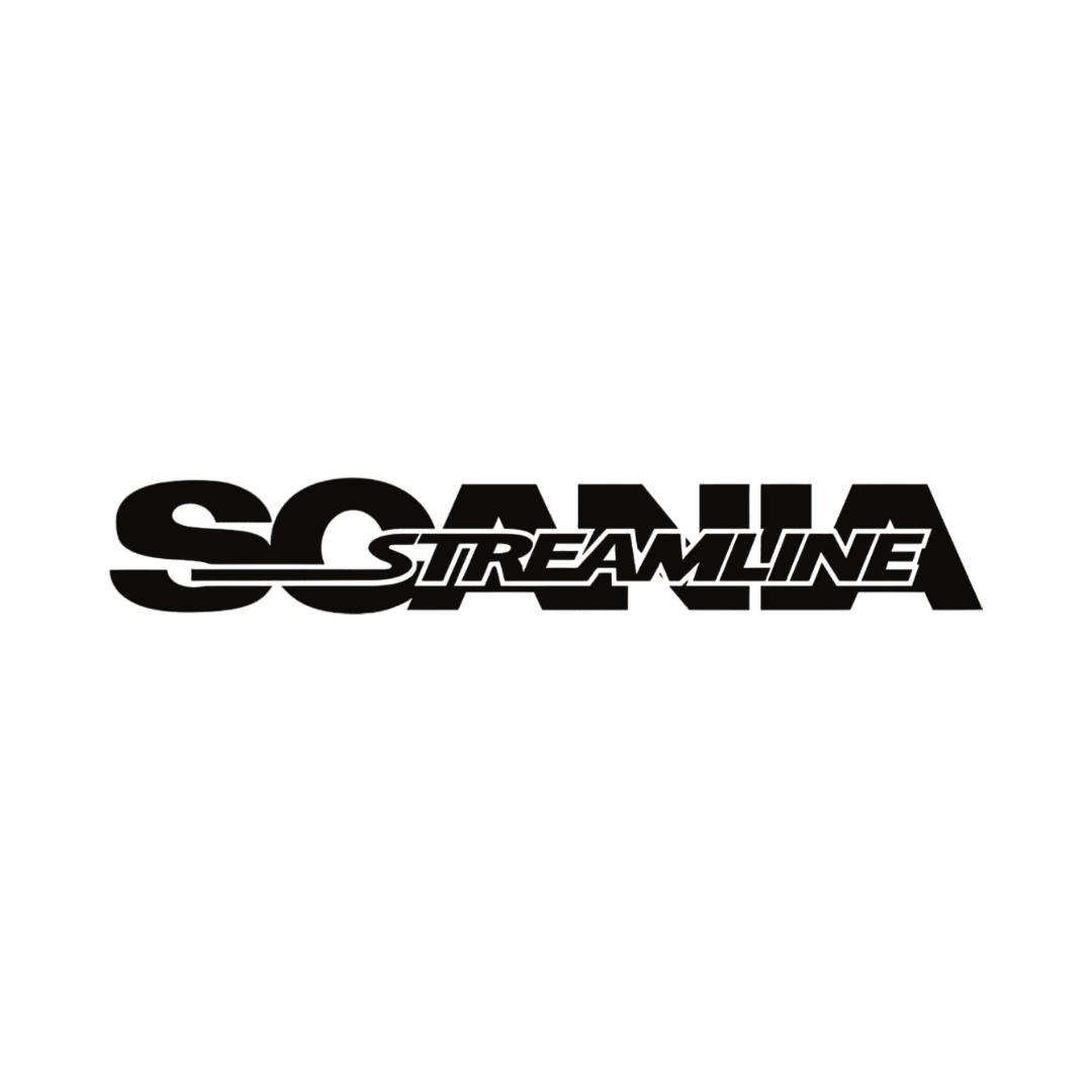 Sticker scania streamline - 070 Sort - KJoF - 100mm x 15mm - Nej tak