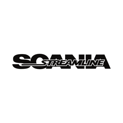 Sticker scania streamline - 070 Sort - KJoF - 100mm x 15mm - Nej tak