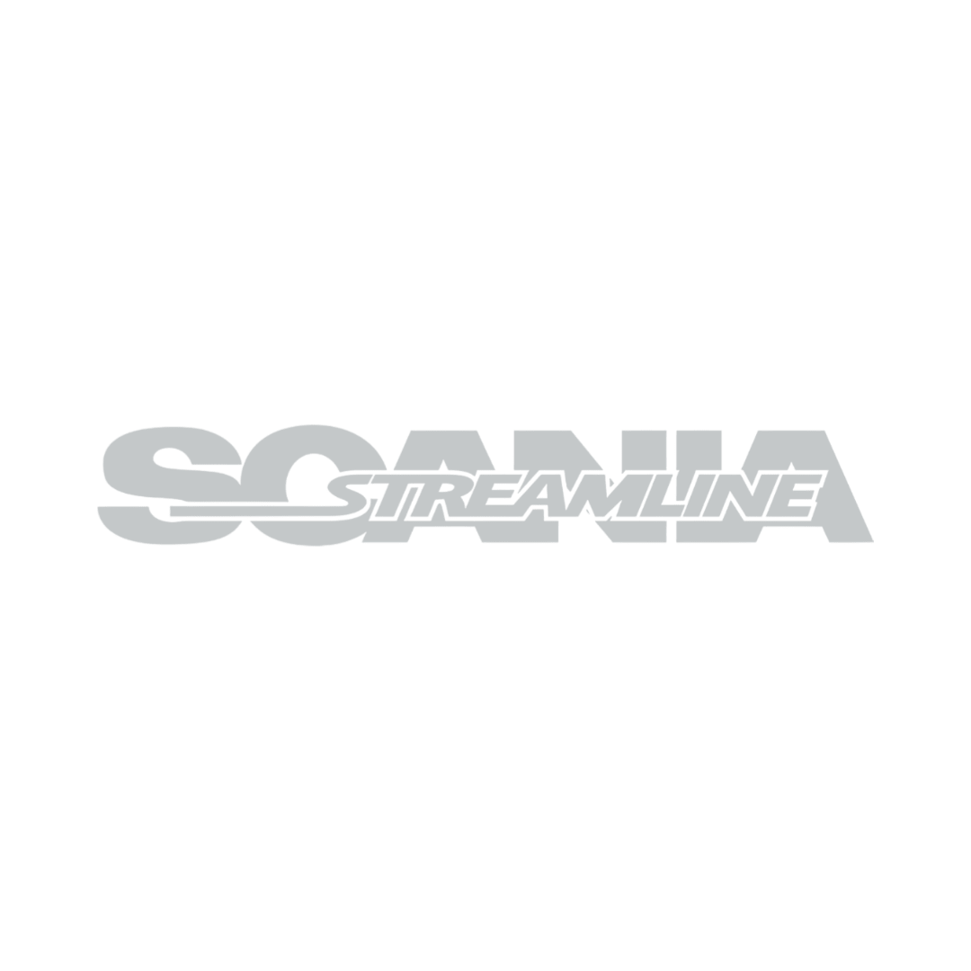 Sticker scania streamline - 072 Lysegrå - KJoF - 100mm x 15mm - Nej tak