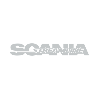Sticker scania streamline - 072 Lysegrå - KJoF - 100mm x 15mm - Nej tak