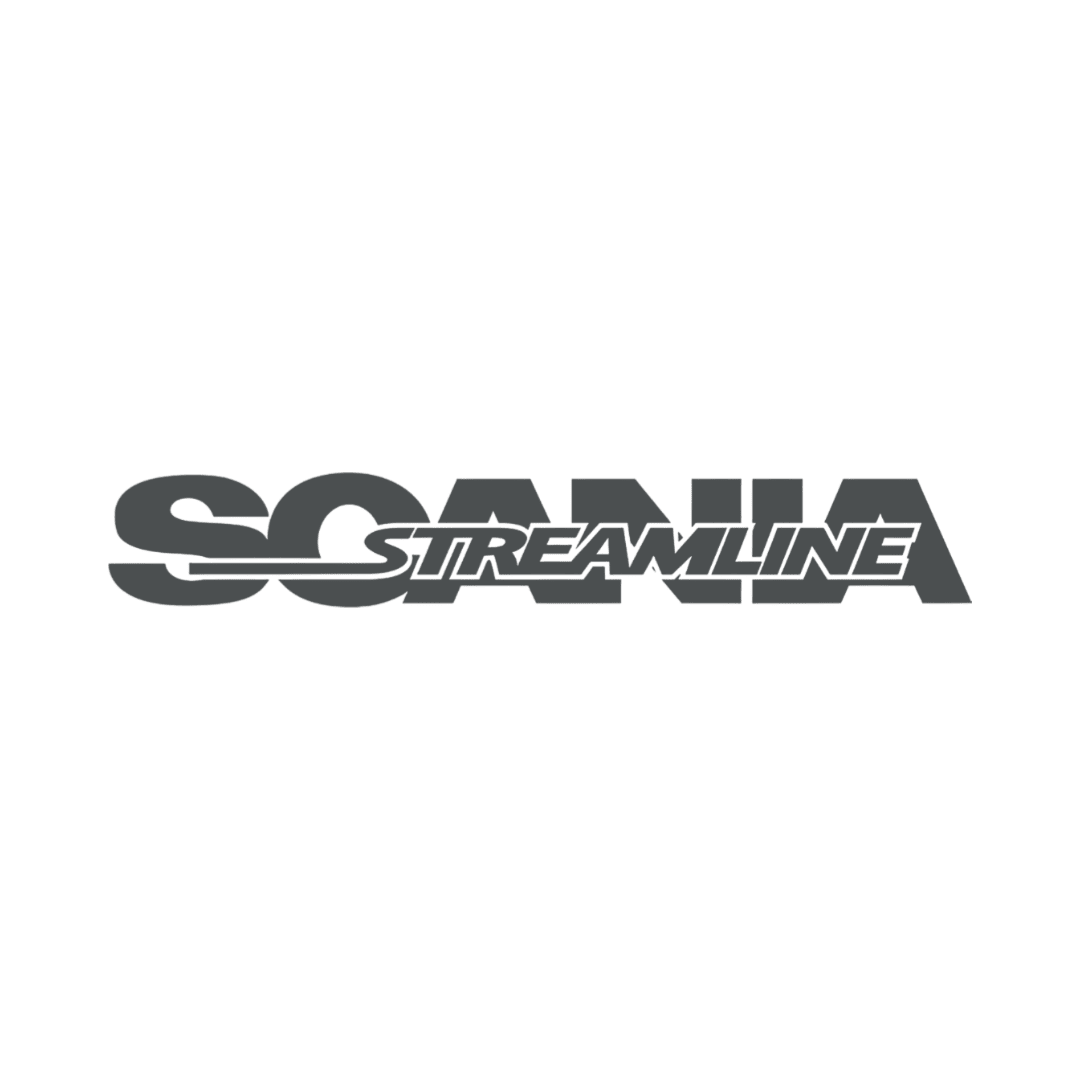 Sticker scania streamline - 073 Mørkegrå - KJoF - 100mm x 15mm - Nej tak