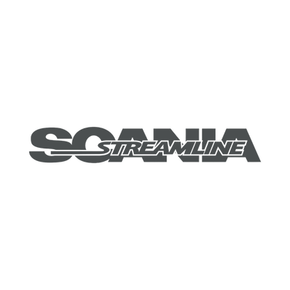 Sticker scania streamline - 073 Mørkegrå - KJoF - 100mm x 15mm - Nej tak
