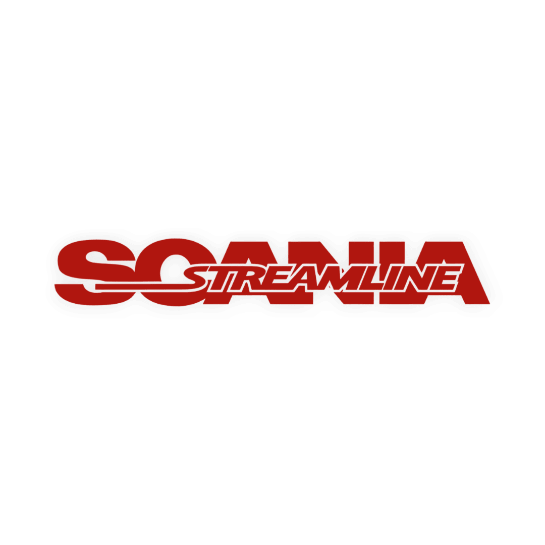 Sticker scania streamline - 031 Rød - KJoF - 100mm x 15mm - Nej tak