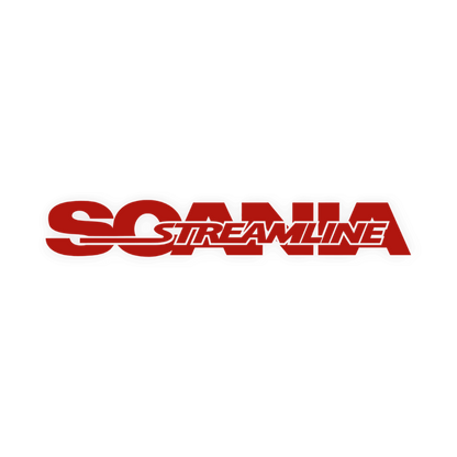 Sticker scania streamline - 031 Rød - KJoF - 100mm x 15mm - Nej tak