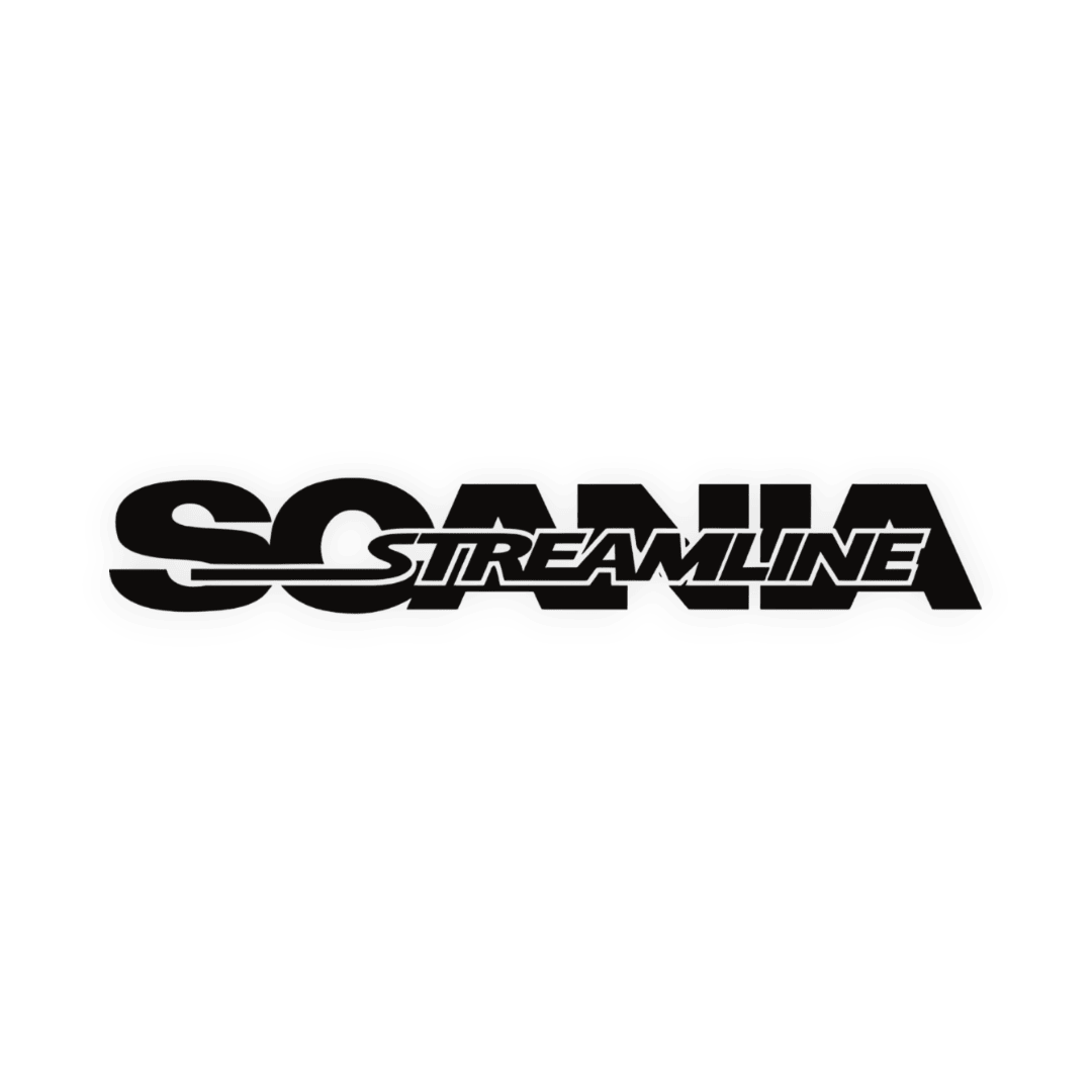 Sticker scania streamline - 070 Sort - KJoF - 100mm x 15mm - Nej tak