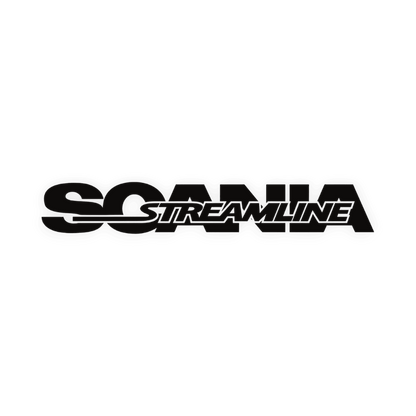 Sticker scania streamline - 070 Sort - KJoF - 100mm x 15mm - Nej tak