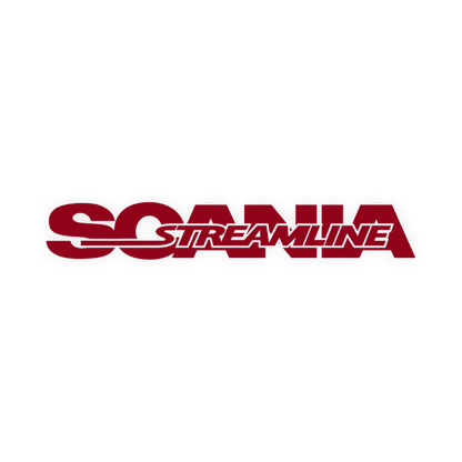 Sticker scania streamline - 030 Mørkerød - KJoF - 100mm x 15mm - Nej tak
