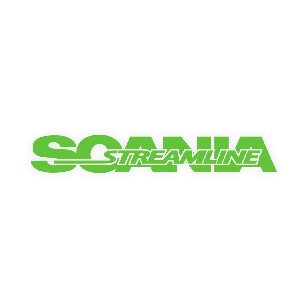 Sticker scania streamline - 063 Lime grøn - KJoF - 100mm x 15mm - Nej tak