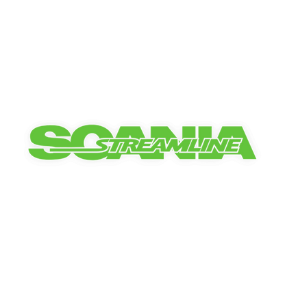 Sticker scania streamline - 063 Lime grøn - KJoF - 100mm x 15mm - Nej tak