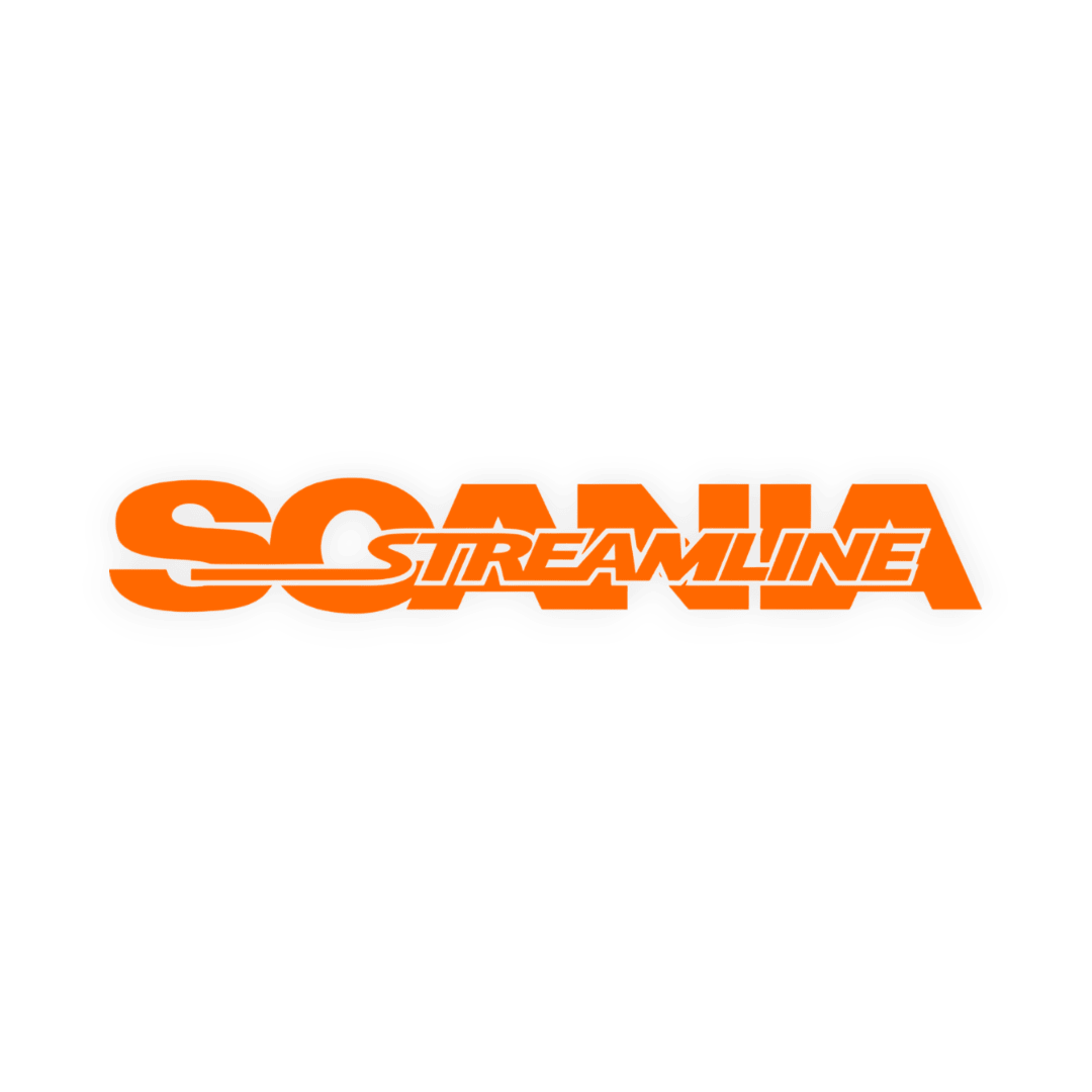 Sticker scania streamline - 035 Lys orange - KJoF - 100mm x 15mm - Nej tak
