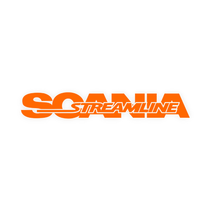 Sticker scania streamline - 035 Lys orange - KJoF - 100mm x 15mm - Nej tak