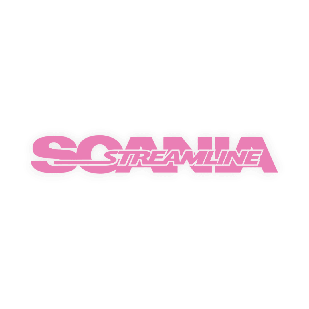 Sticker scania streamline - 045 Lyserød - KJoF - 100mm x 15mm - Nej tak