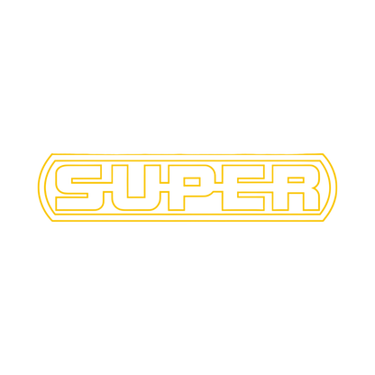 Sticker scania super - 021 Gul - KJoF - 100mm x 22mm - Nej tak