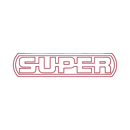 Sticker scania super - 030 Mørkerød - KJoF - 100mm x 22mm - Nej tak