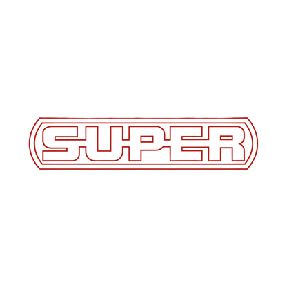 Sticker scania super - 031 Rød - KJoF - 100mm x 22mm - Nej tak