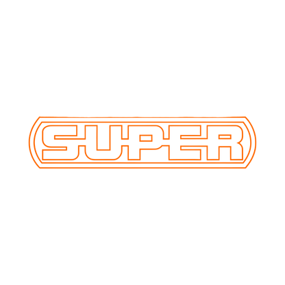 Sticker scania super - 035 Lys orange - KJoF - 100mm x 22mm - Nej tak